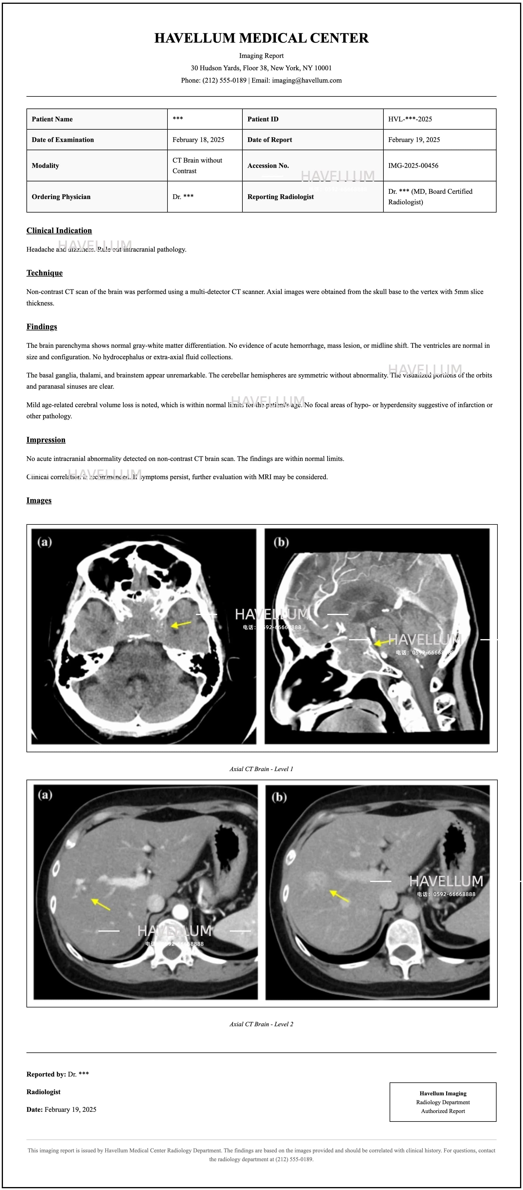 Imaging Report